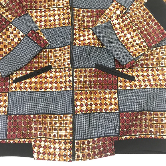 Men’s African Print Long sleeve Jacket - Picture 6 of 9